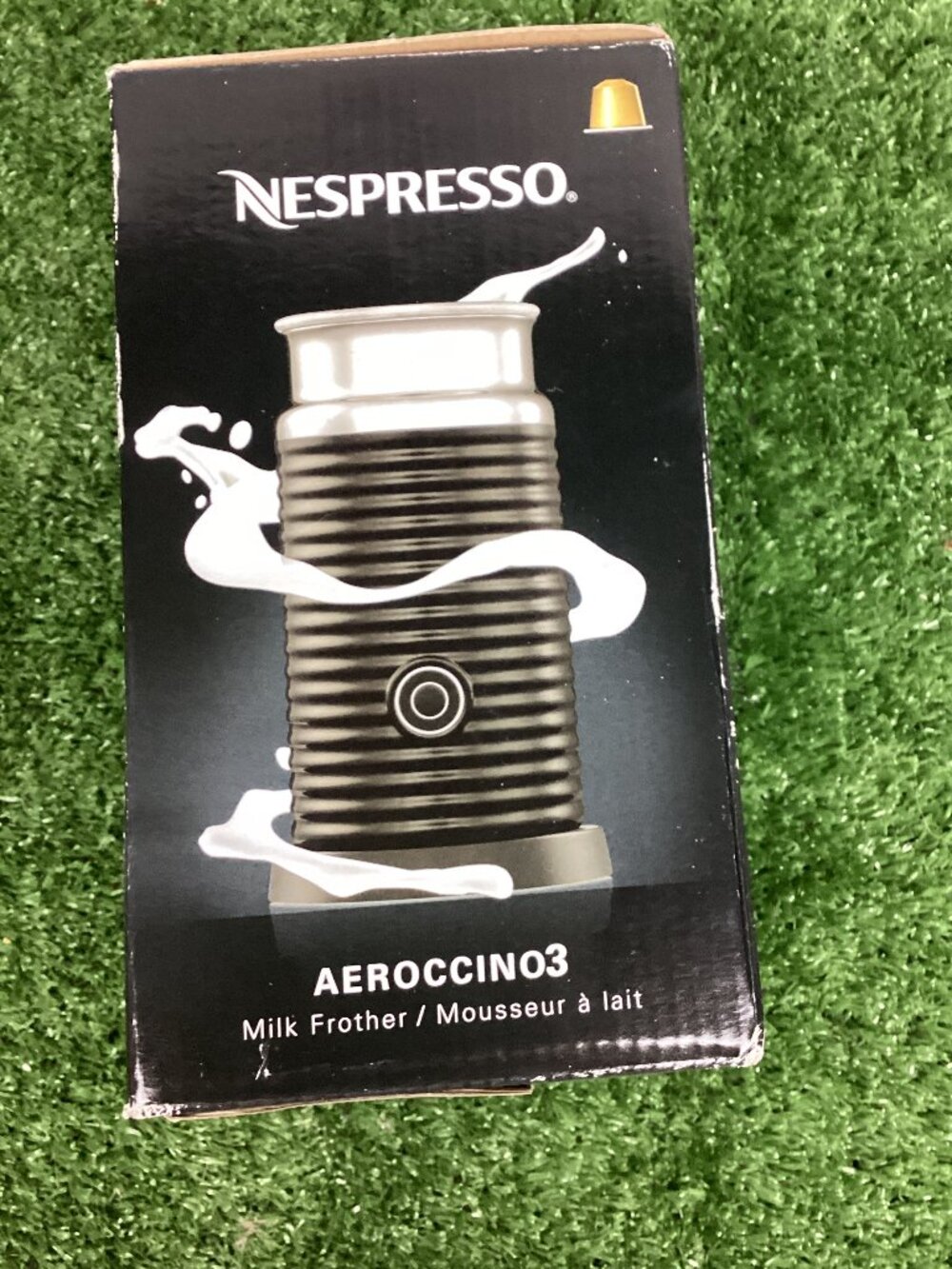 Nespresso Aeroccino3 Milk Frother Black Electric Steamer New